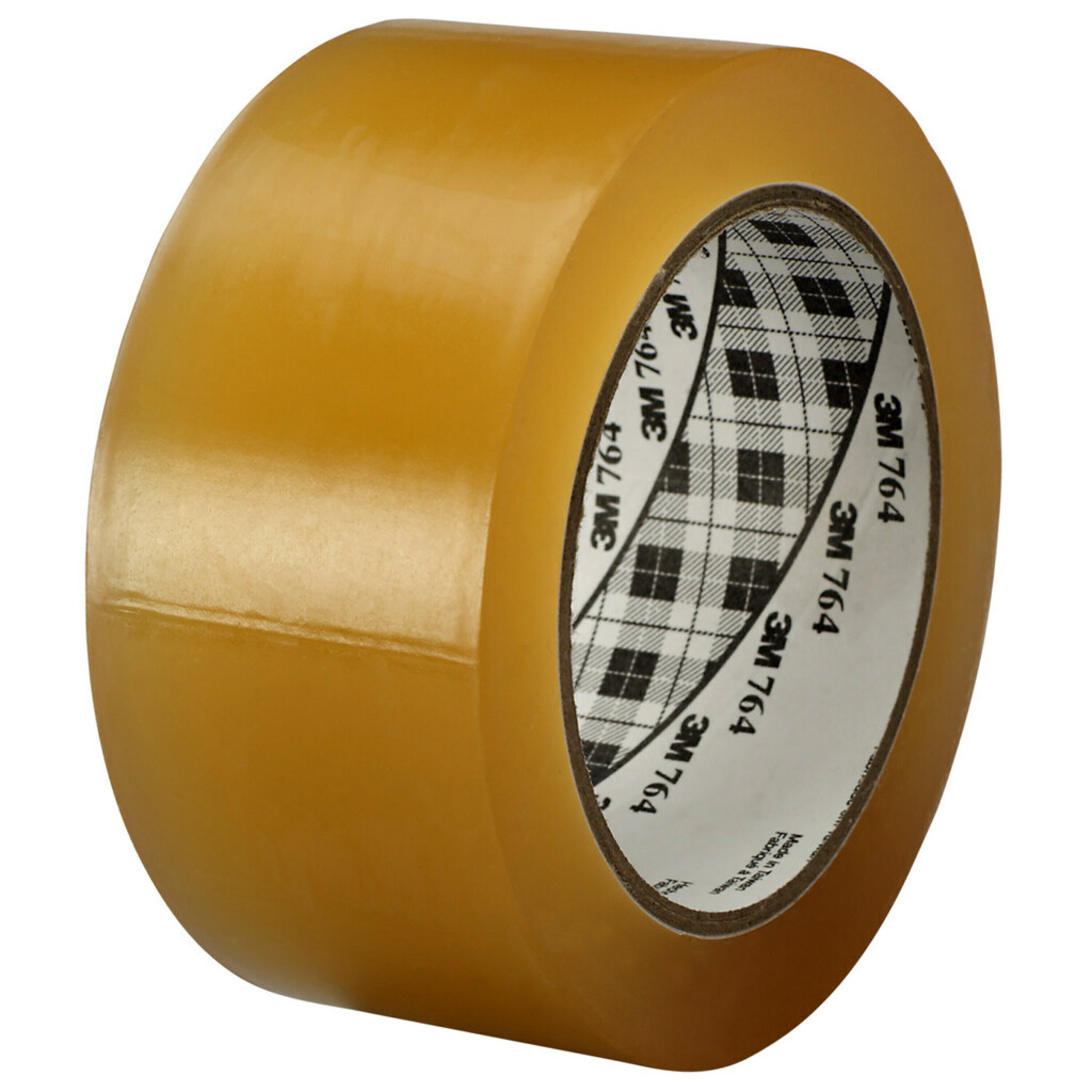 3M 764 Black PVC 33m Hazard Tape, 0.1mm Thickness "764I TRANSPARENT"