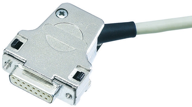 HARTING D-sub Series Metal Right Angle D Sub Backshell, 25 Way, Strain Relief