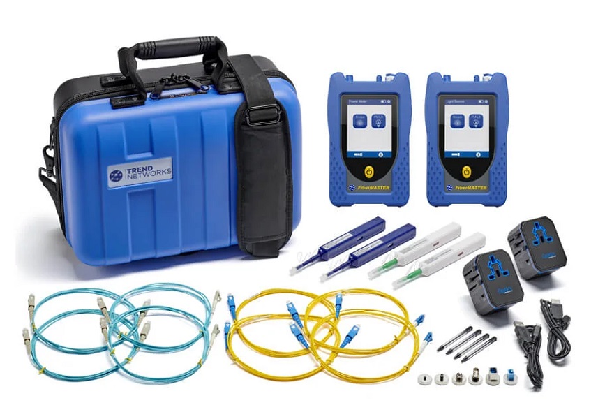 TREND Networks FiberMASTER Power Meter and Light Source Single Mode & Multimode Fibre Optic Test Kit