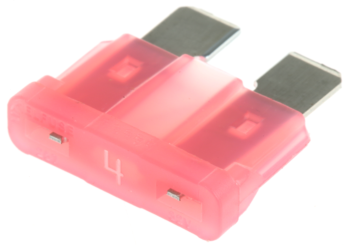 Littelfuse 4A Pink Blade Car Fuse, 32V dc
