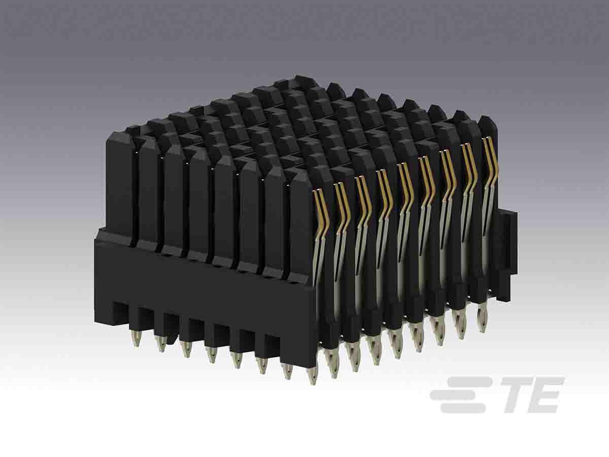 TE Connectivity, MULTIGIG RT 2 1.8mm Pitch High Speed Hard Metric High Speed Backplane Connector, Straight, 8 Column, 9