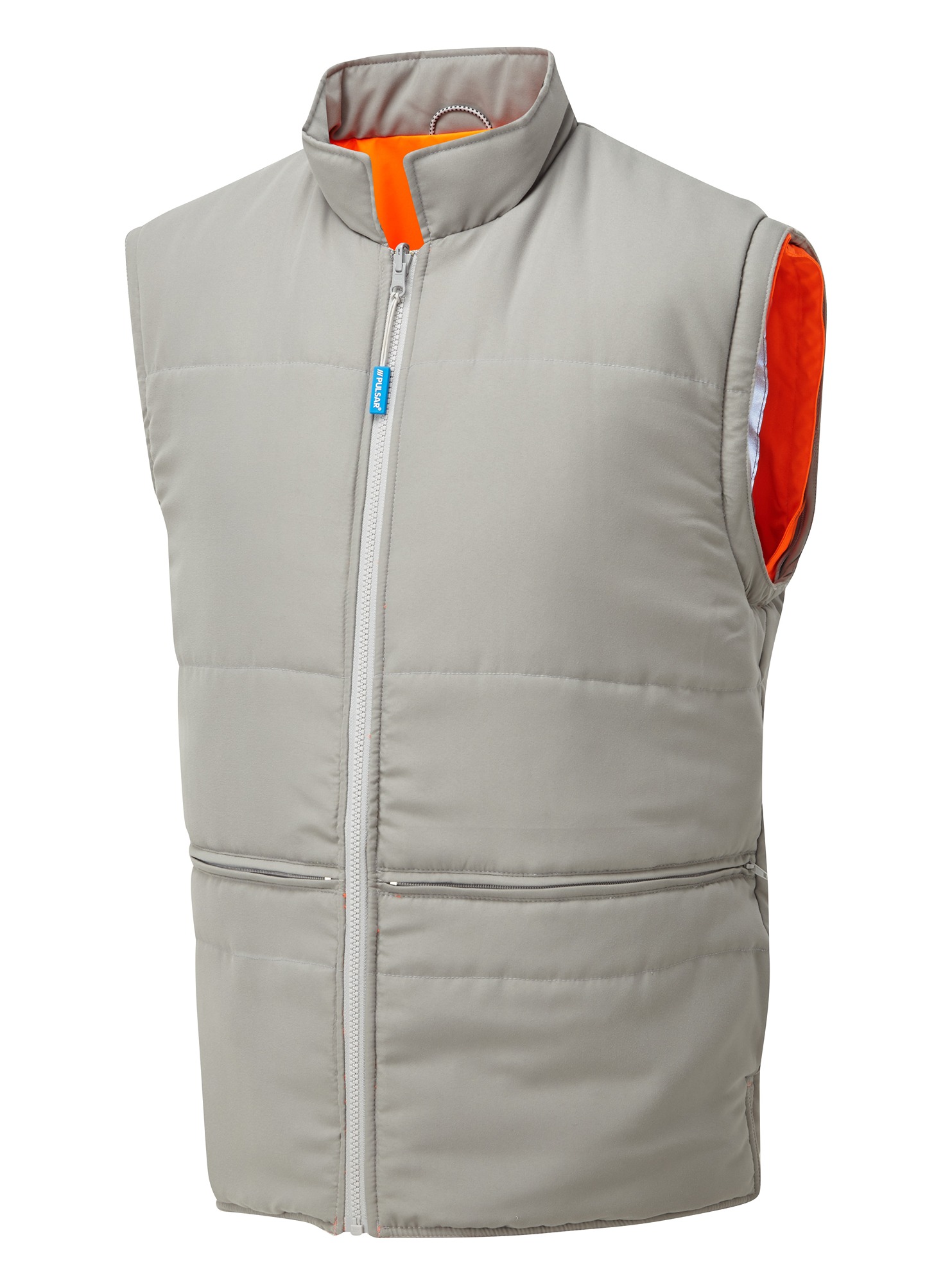 PULSAR Orange Breathable Hi Vis Bodywarmer, XL