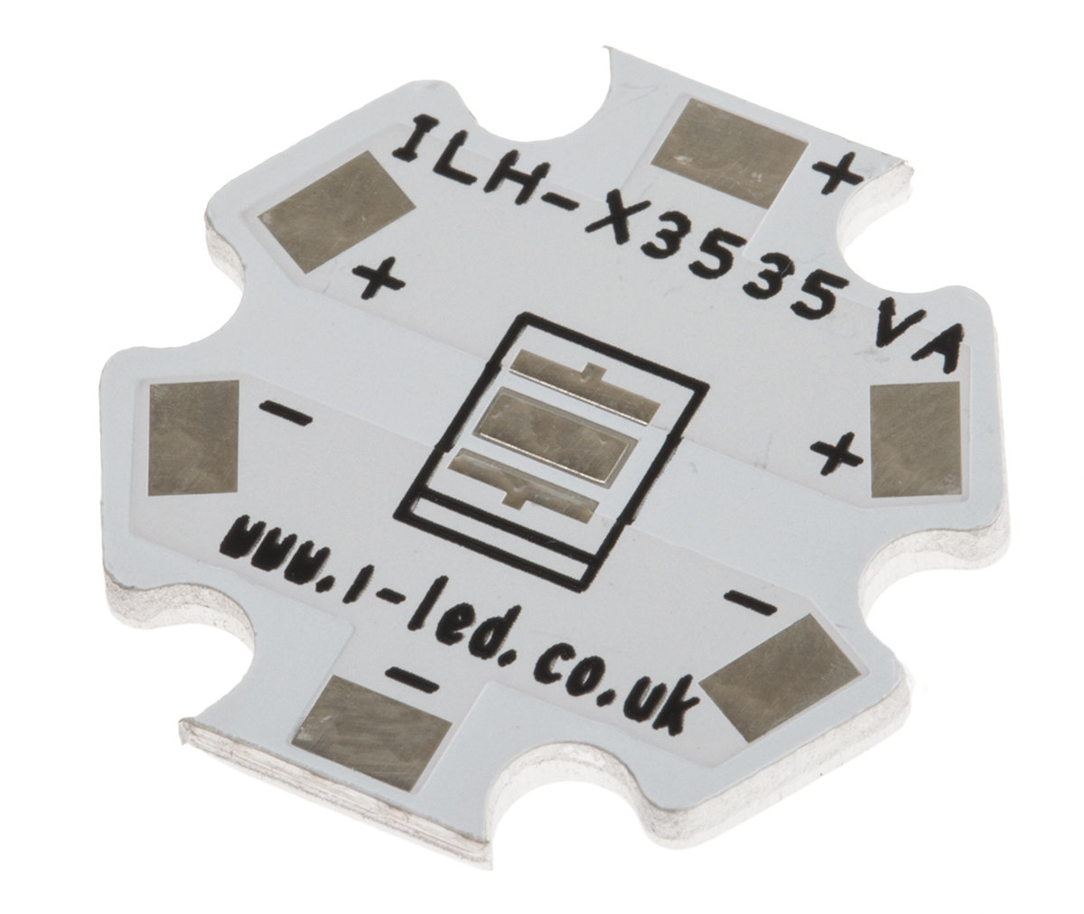 Intelligent LED Solutions Bare IMS PCB for LEDs, Metal, 20 x 20 x 1.6mm 1.6mm