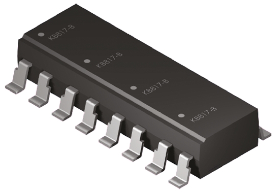 Broadcom, ACPL-844-300E AC Input Phototransistor Output Quad Optocoupler, Surface Mount, 16-Pin PDIP