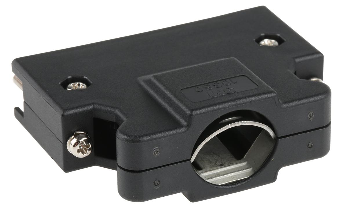 3M 103 Series Polymer D Sub Backshell, 50 Way, Strain Relief