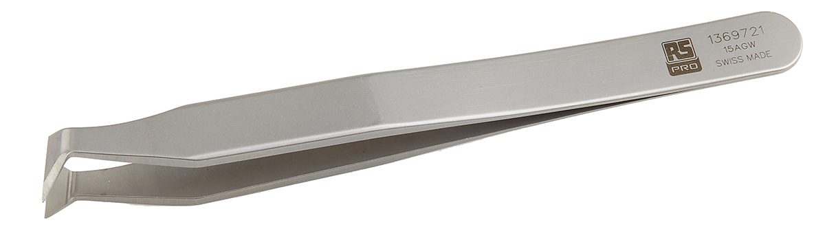 RS PRO 115 mm, Carbon Steel, Tweezers