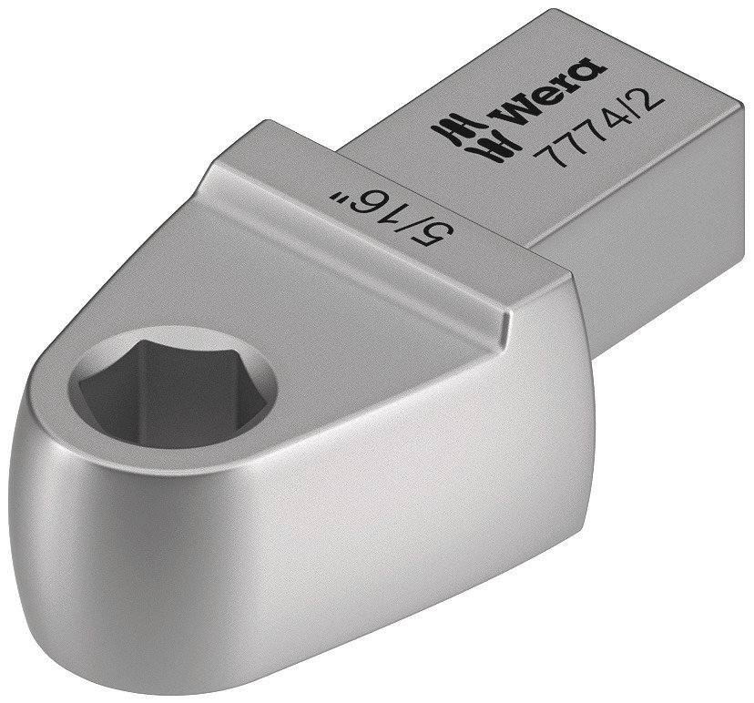 Wera 7774 Series Series Hexagon Bit adapter insert, 5/16 in, 9 x 12mm Insert