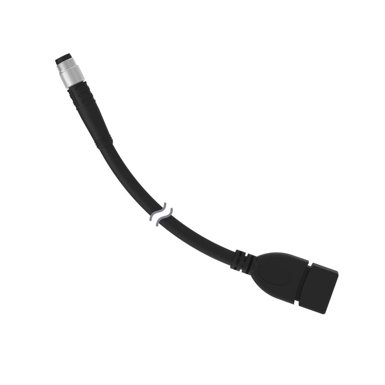 Banner Male 4 way M8 to Female 4 way USB Type A Cable, 900 mm