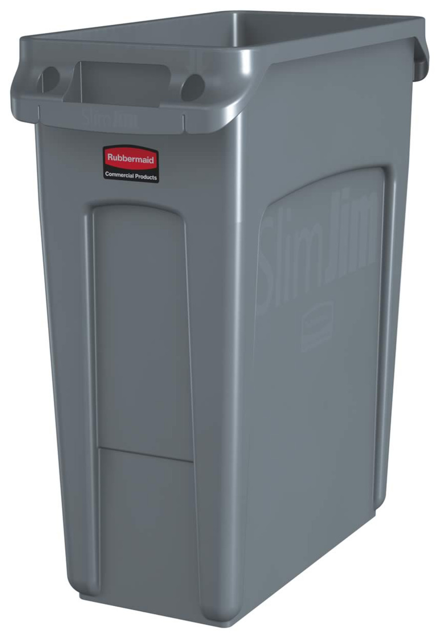 Rubbermaid Commercial Products Rubbermaid 60L Grey Polyethylene Waste Bin