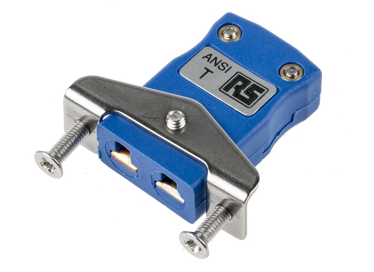RS PRO Miniature Thermocouple Connector for Use with Type T Thermocouple, 4mm Probe, ANSI, RoHS Compliant Standard