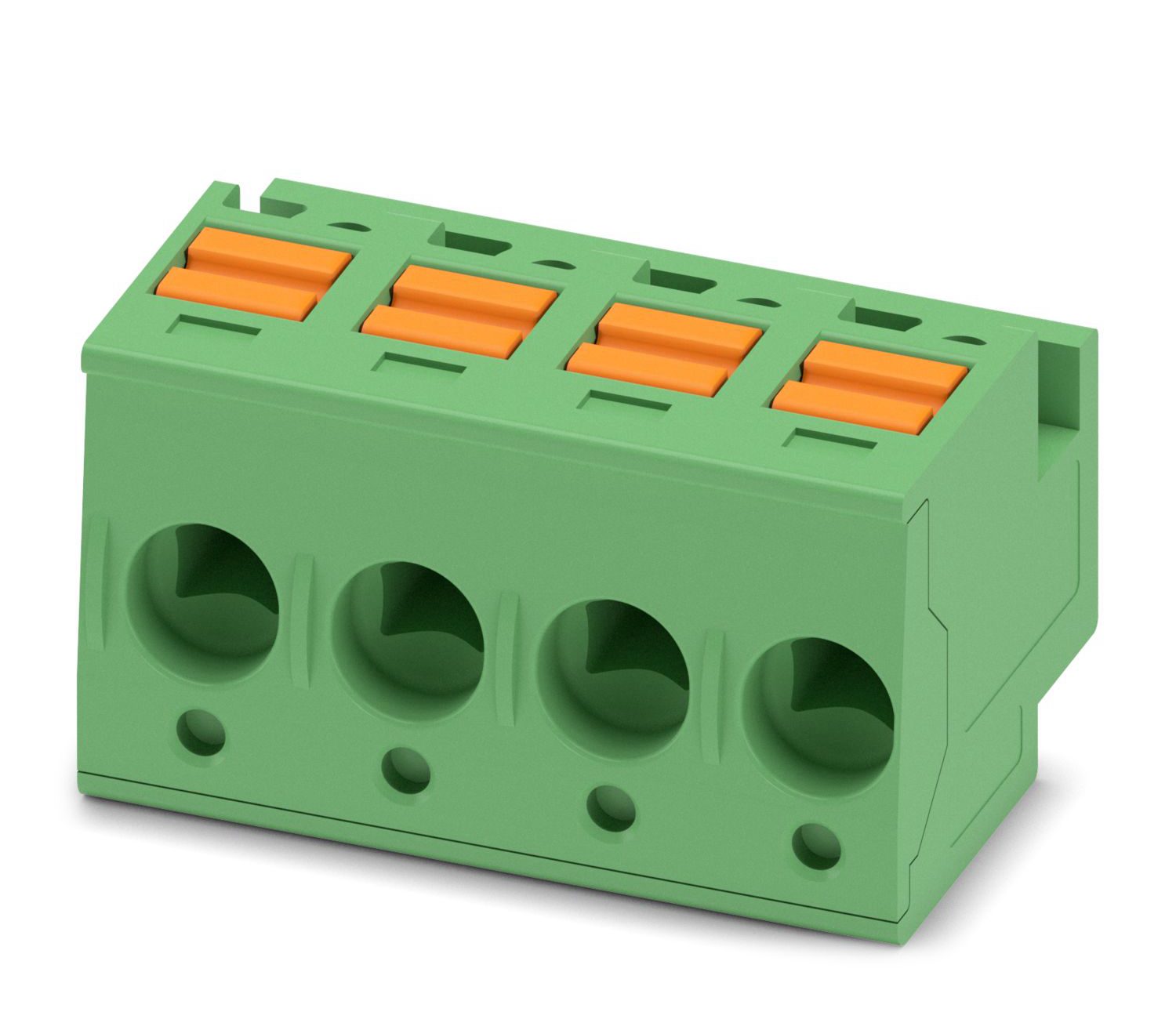 Phoenix Contact, 5mm Pitch, PTS 1.5/ 4-PH-5.0, 4 Way, Horizontal, Pluggable Terminal Block, Plug, Cable Mount, Spring