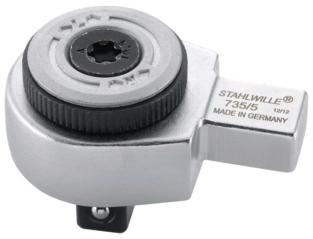 STAHLWILLE 735 Series Reversible Ratchet Ratchet Insert Tool, 33 mm, 9 x 12mm Insert, Chrome Plated Finish