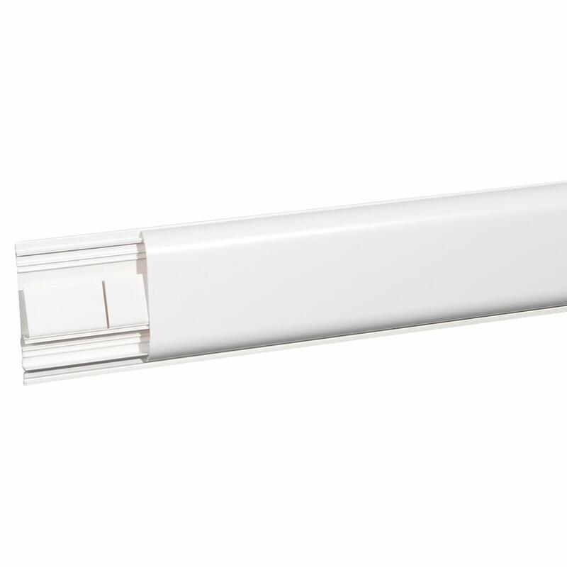 Legrand DLPlus White Skirting Trunking - Closed Slot, W120 mm x D20mm, L2m, PVC