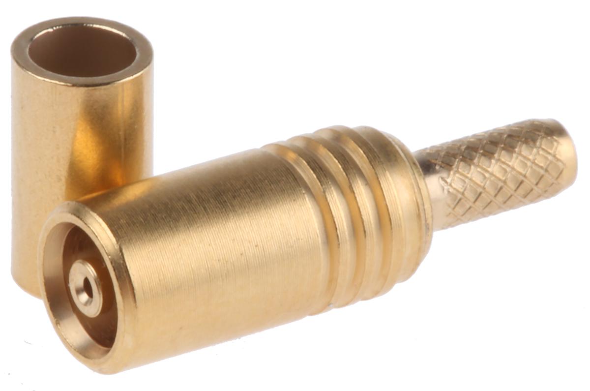 Radiall, Jack Cable Mount MCX Connector, 50Ω, Crimp Termination, Straight Body