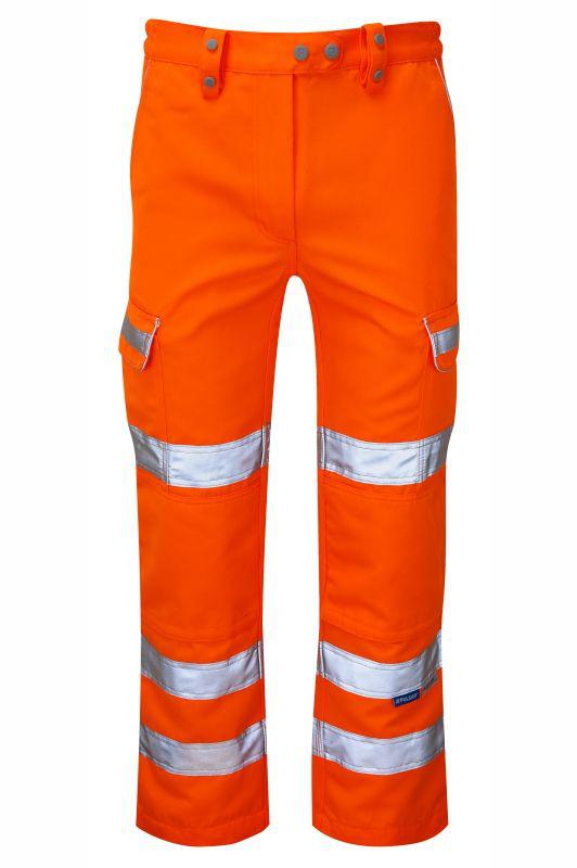 PULSAR PR336LDSR Orange, Yellow Hi Vis Work Trouser 8-26 in 8 in