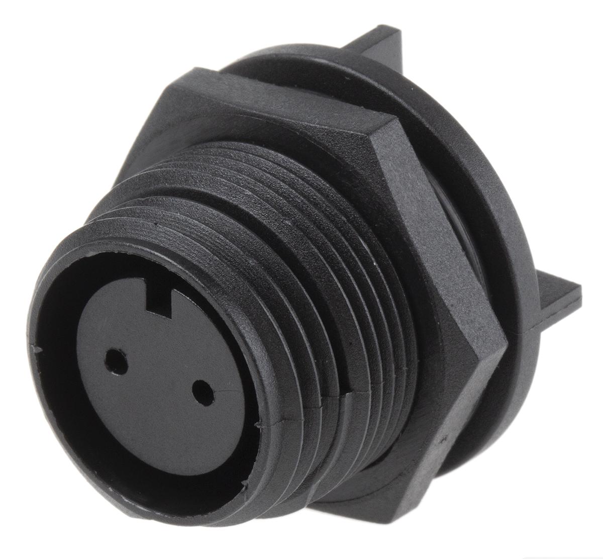 Bulgin Circular Connector, 2 Contacts, PCB, Miniature Connector, Socket, Female, IP68, Buccaneer 400 Series