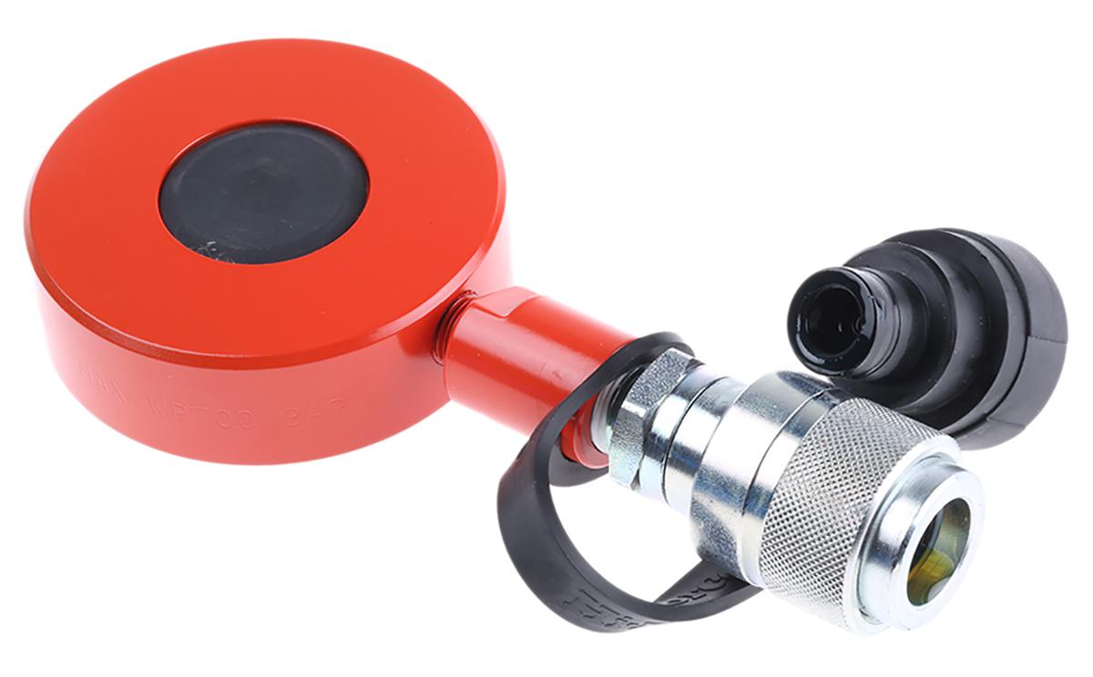 Hi-Force Single, Portable Low Height Hydraulic Cylinder, HVL10, 10t, 6mm stroke