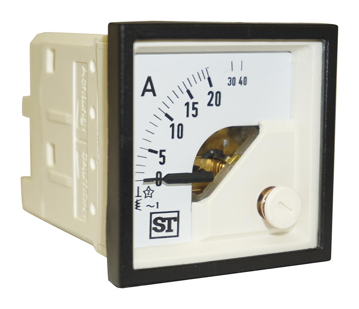 Sifam Tinsley Sigma Analogue Panel Ammeter 20A AC, 48mm x 48mm Moving Iron