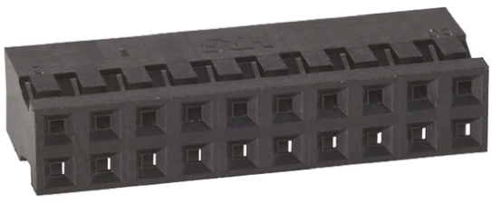 Hirose, A3B Female Connector Housing, 2mm Pitch, 20 Way, 2 Row
