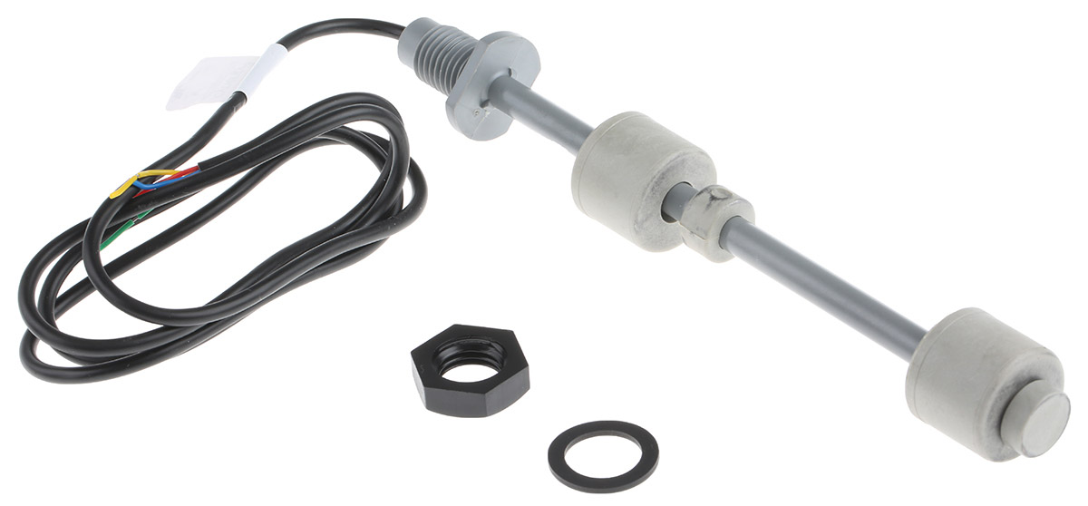 Sensata Cynergy3 RSF66 Series Internal Polyphenylene Sulfide Float Switch, Float, 1m Cable, Direct Load, 240V ac Max,