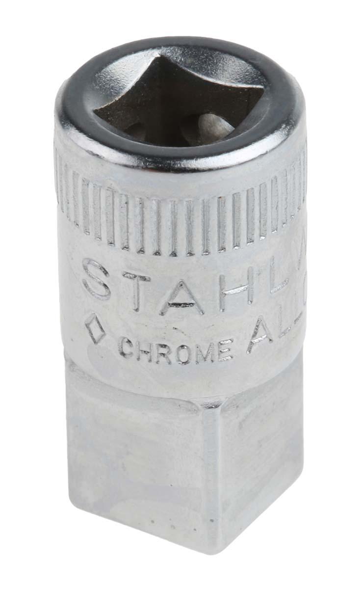 STAHLWILLE 409 1/4 in Square Adapter, 25 mm Overall