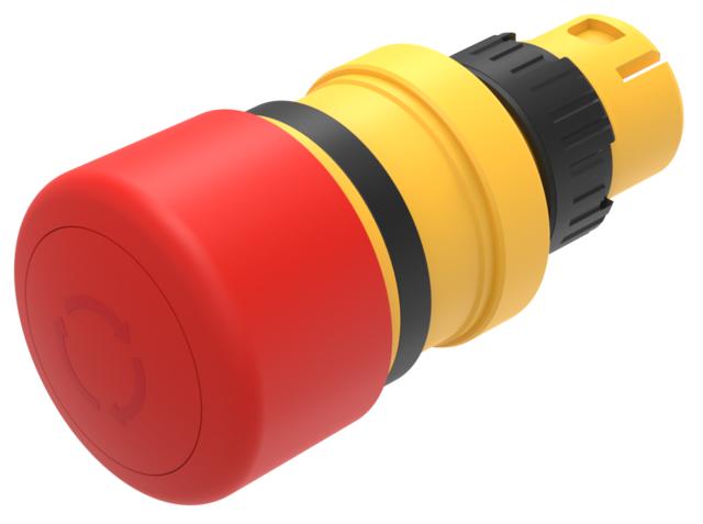 EAO 61 Series Series Maintained Emergency Stop Push Button, 16mm Cutout
