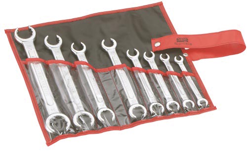 SAM 8-Piece Spanner Set, 10 x 11 → 30 x 32 mm, Chrome Vanadium Steel