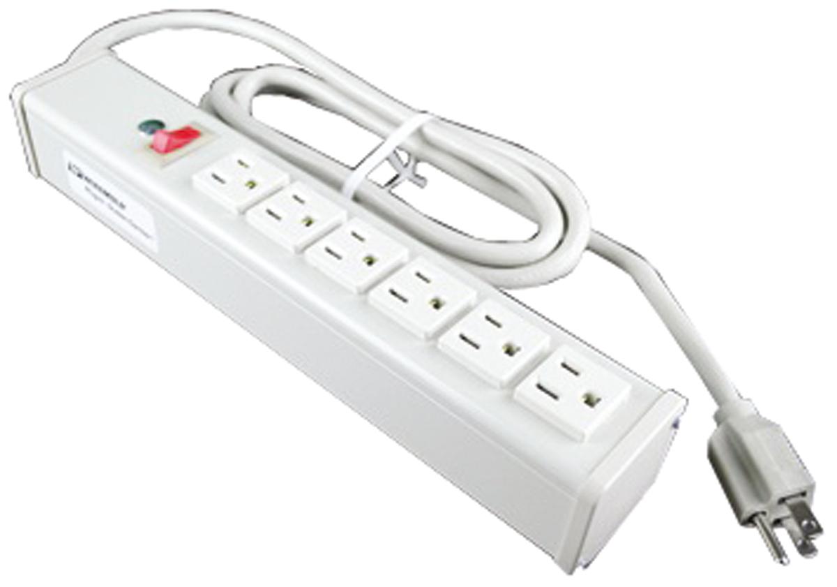 Wiremold 4.6m 6 Socket NEMA 5-15R Extension Lead, 120 V