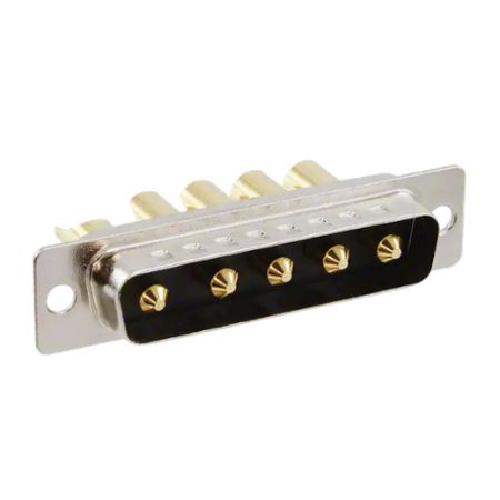 Norcomp 680M 5 Way Panel Mount D-sub Connector Plug, 2.77mm Pitch