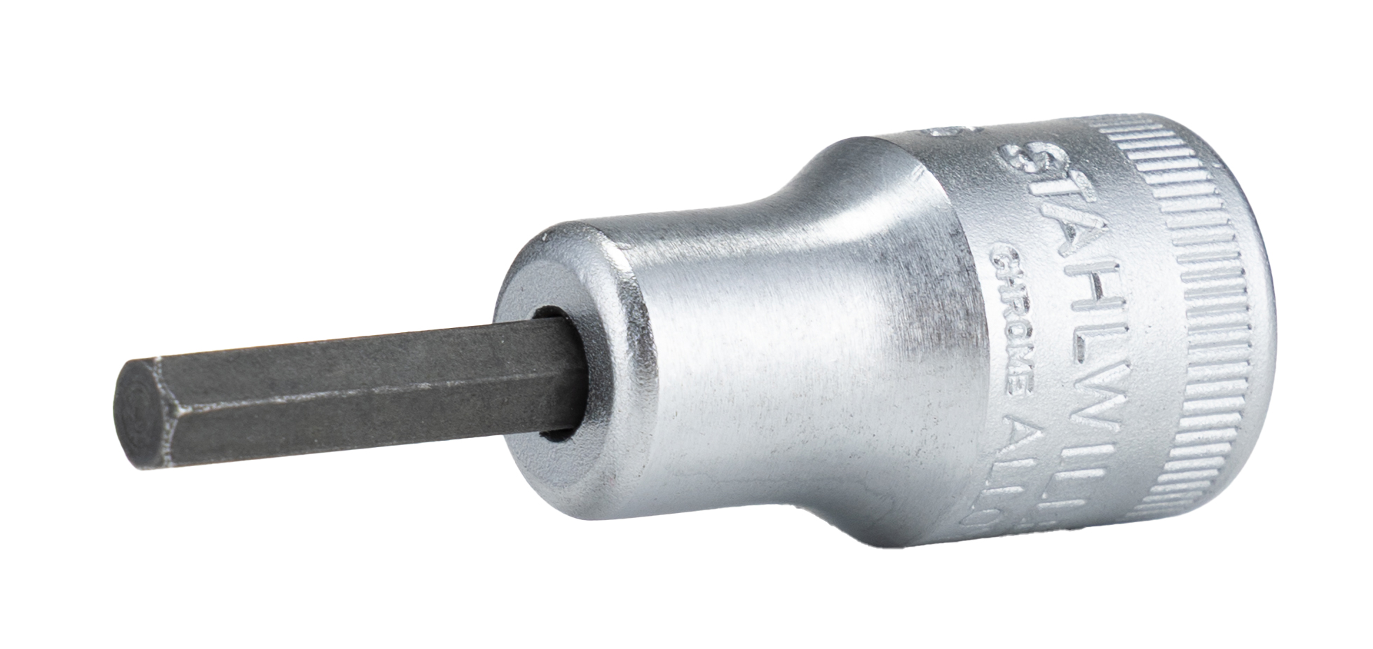 STAHLWILLE 3/8 in Drive Bit Socket, Hex Bit, 52 mm Overall Length