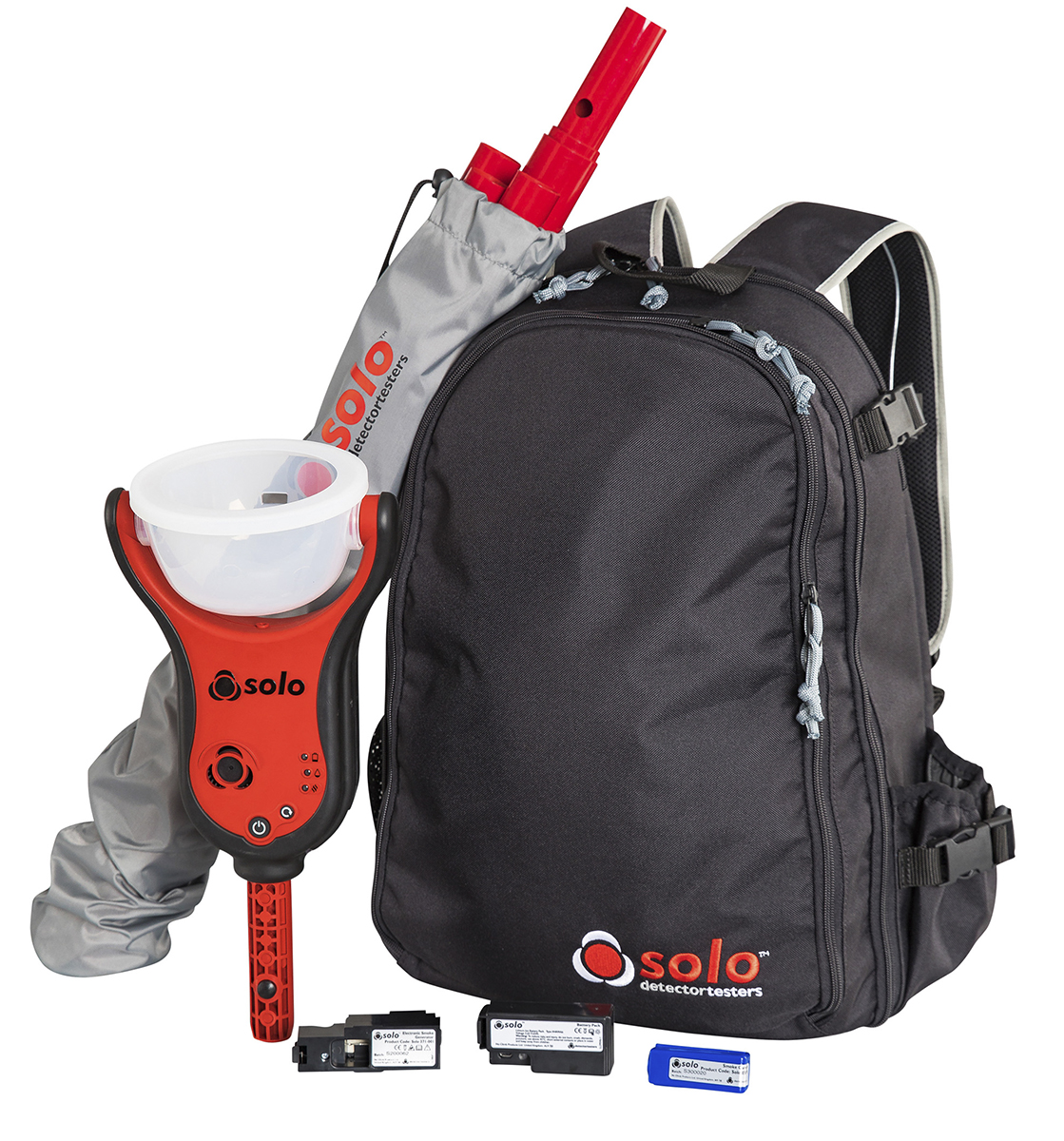 No Climb Solo Series Smoke Detector Test Kit, 1.75m Reach, Battery-Powered, Cordless