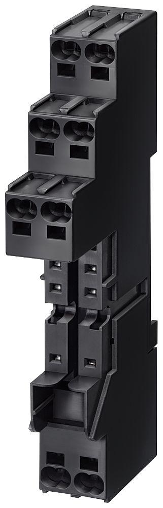 Siemens LZS Snap-On Rail Mount Relay Socket, for use with RT Relay