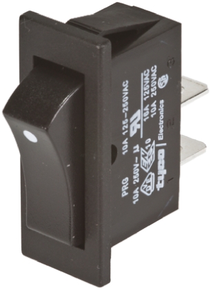 TE Connectivity SPST, On-Off Rocker Switch Panel Mount
