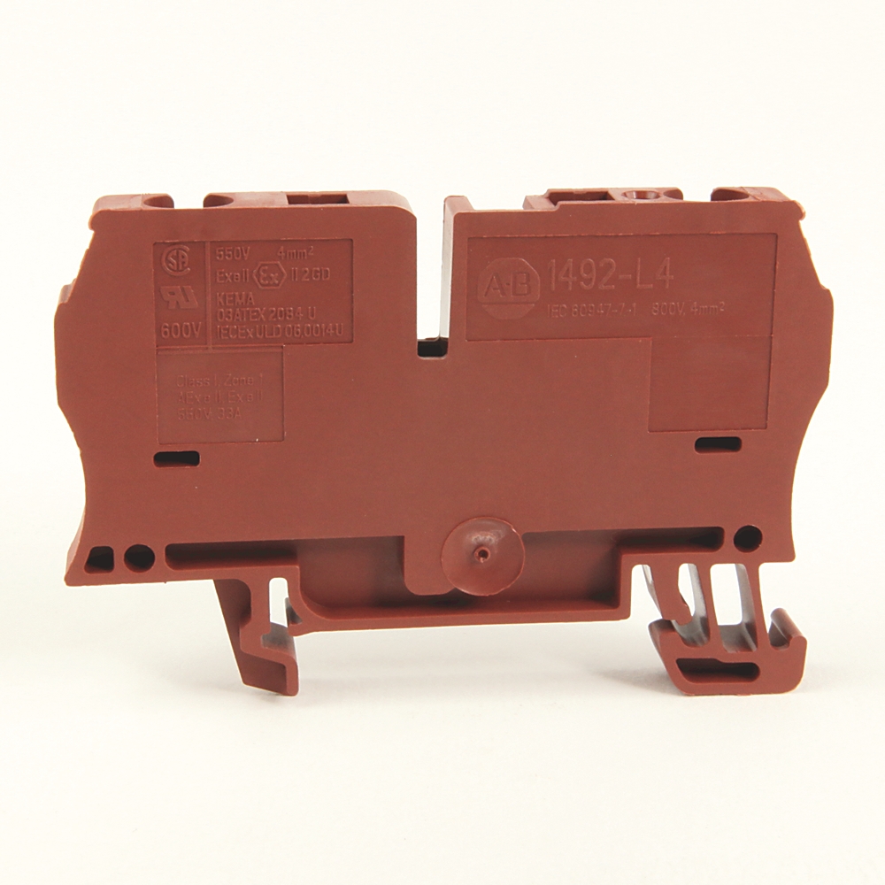 Allen Bradley 1492-L4-BL 1492 Series Black, 4mm², Spring Clamp Termination, ATEX, IECEx