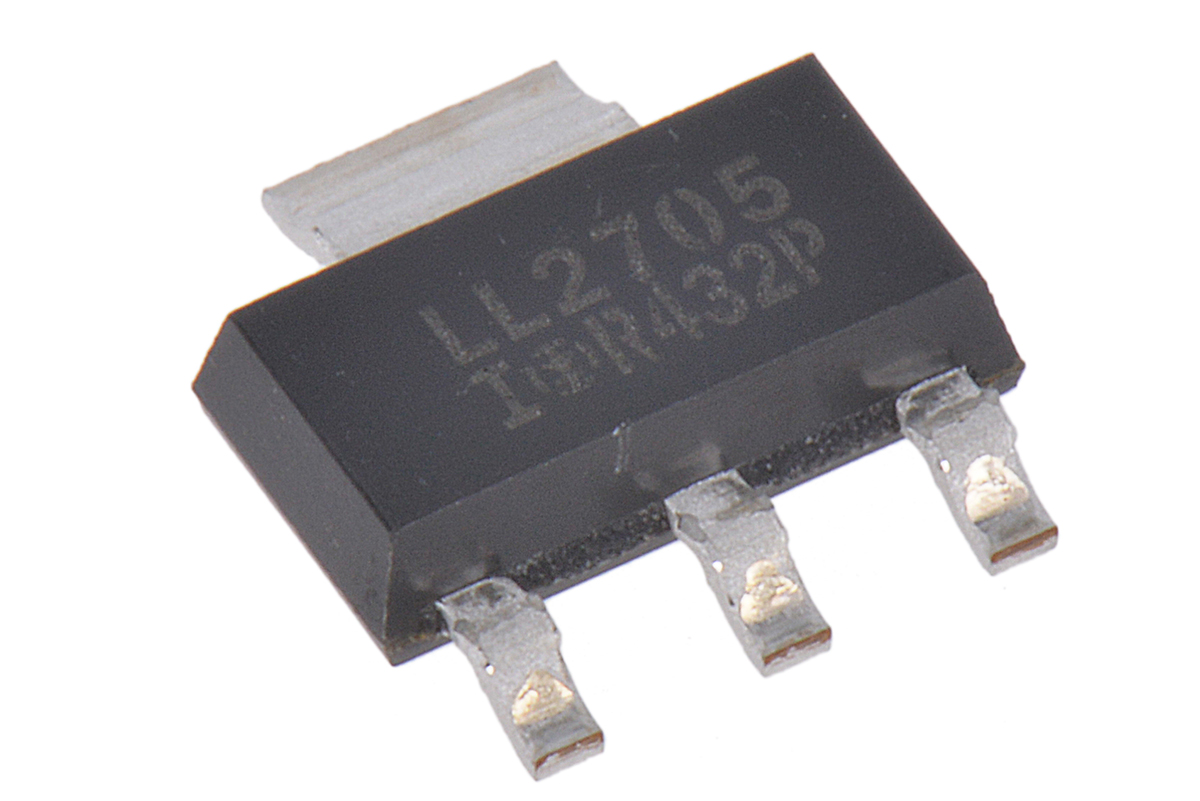 Infineon HEXFET Type N-Channel MOSFET, 5.2 A, 55 V Enhancement, 4-Pin SOT-223 IRLL2705TRPBF