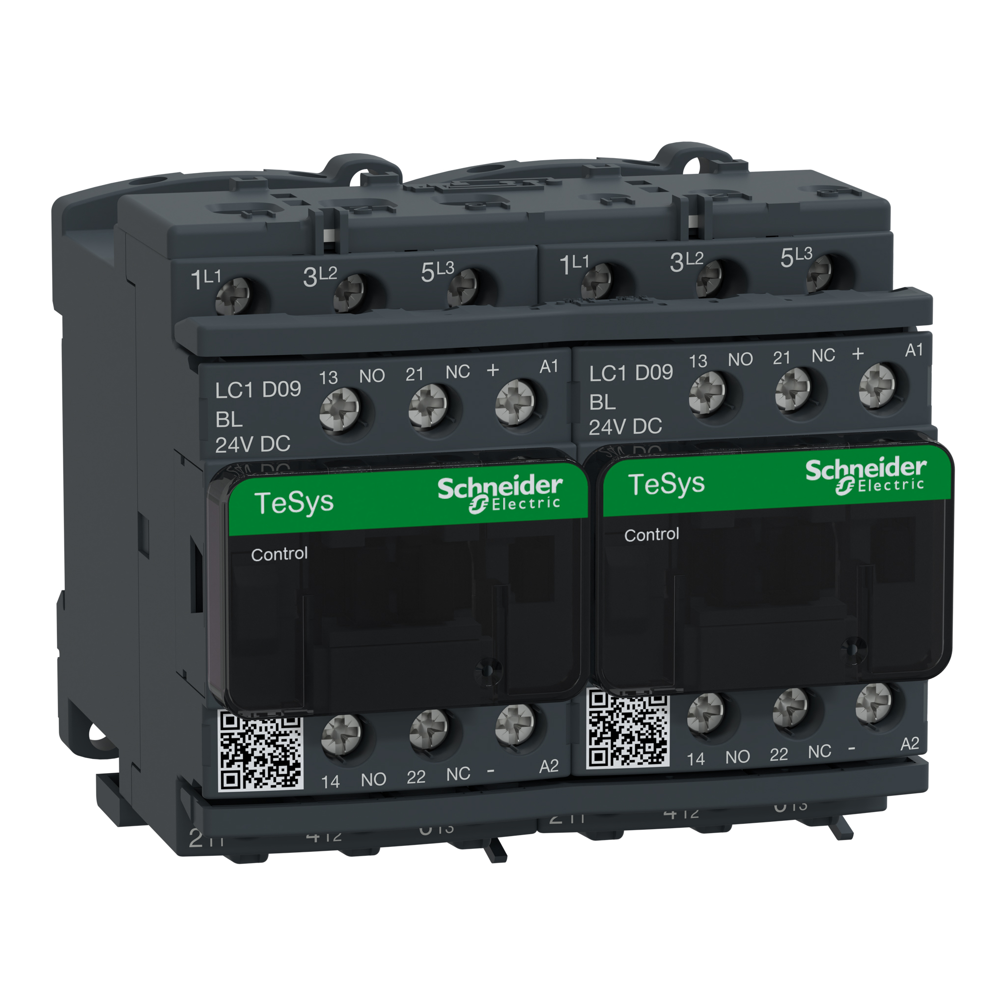 Schneider Electric TeSys D LC2D Contactor, 24 V dc Coil, 3-Pole, 9 A, 3NO, 690 V ac