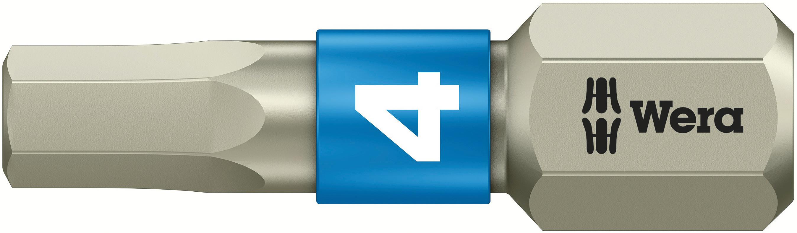 Wera Hexagon Screwdriver Bit, 4 mm Tip