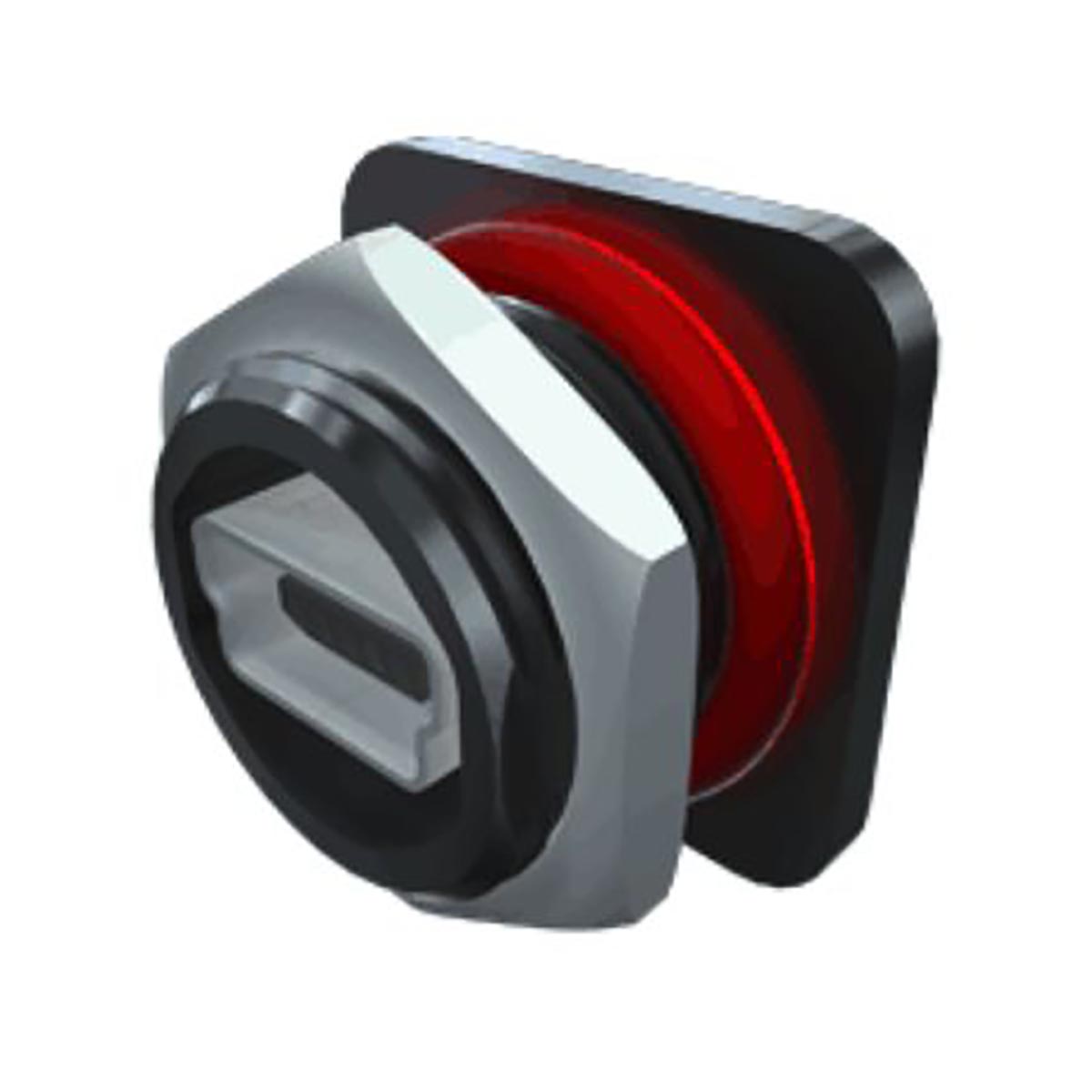 Samtec Right Angle, Through Hole, Socket- Single Port Type Mini B IP68 USB Connector
