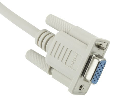 Roline Female VGA to Male VGA Cable, 1.8m Grey