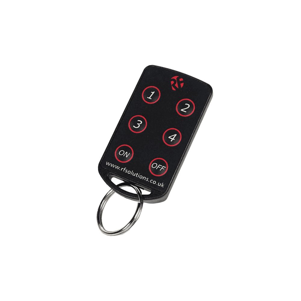 RF SolutionsFOBBER-4T6 6 Button Remote Control Fob, 433.92MHz