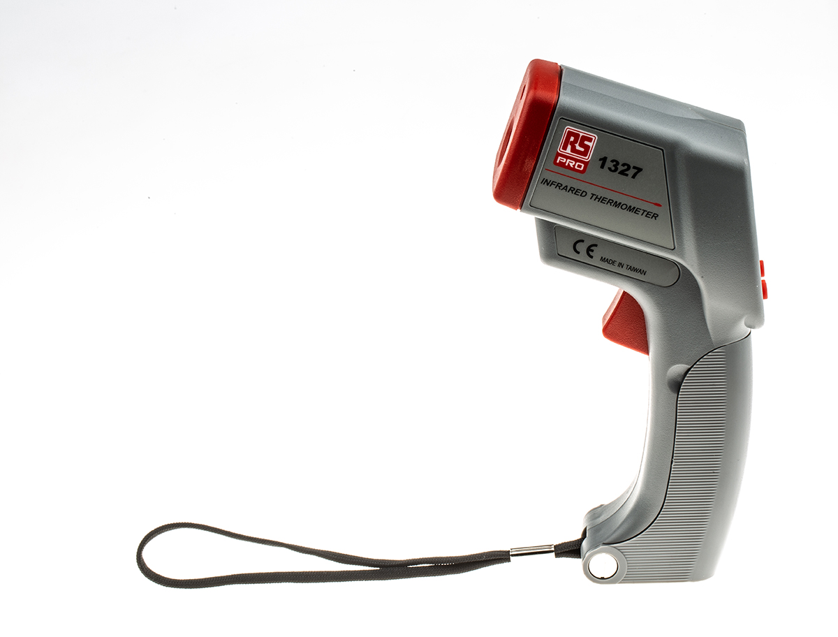 RS PRO 1327 Infrared Thermometer, -20°C Min, +500°C Max, ±2 % Accuracy, °C and °F Measurements