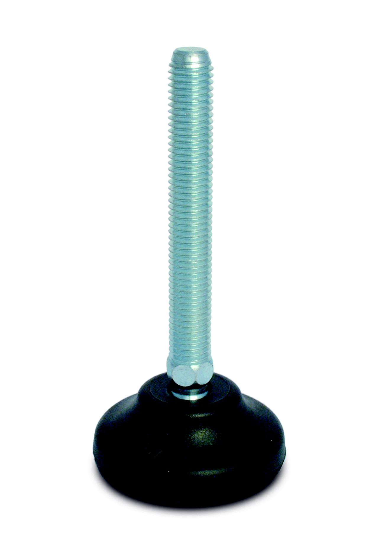 RS PRO M16 65mm Dia. Polyamide Adjustable Foot, 1500kg Static Load Capacity 30° Tilt Angle