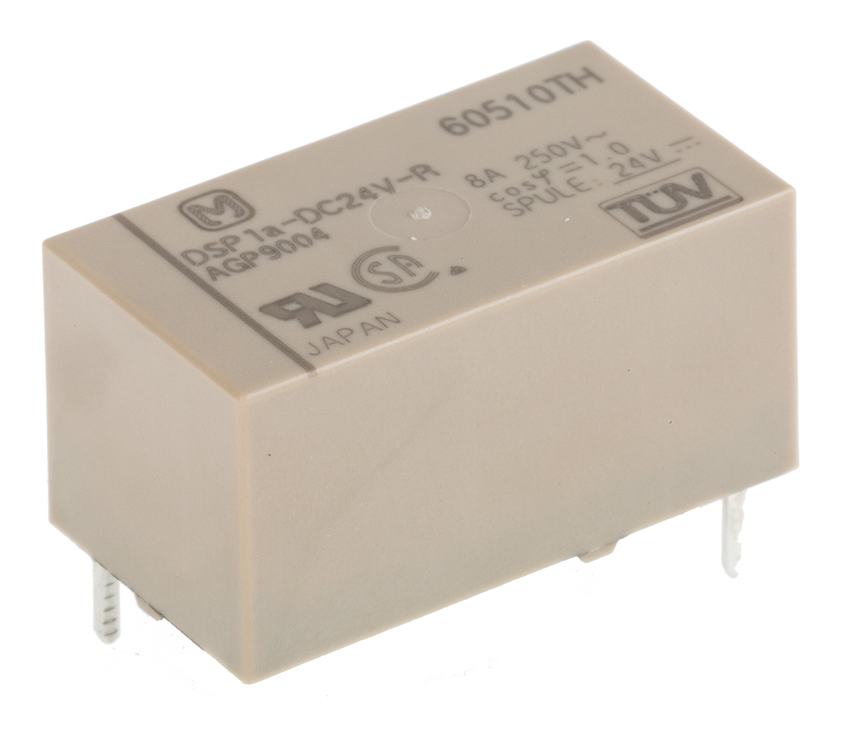 Panasonic PCB Mount Power Relay, 24V dc Coil, 5A Switching Current, SPST