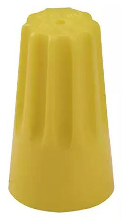 TE Connectivity, WireGrip Insulated, Yellow Twist Bullet Connector, 22AWG to 10AWG, 14mm Bullet diameter
