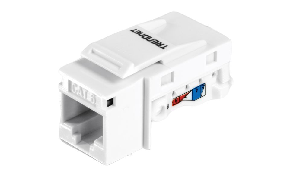 Trendnet TC Series Cat5, Cat5e, Cat6 1 Port RJ45 Patch Panel 22mm White