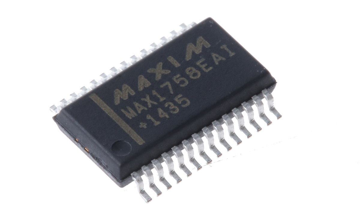 Maxim Integrated MAX1758EAI+, Battery Charge Controller IC, 6 V to 28 V Input 4.2 V Output 1.5 A, SSOP 28-Pin