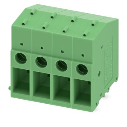 Phoenix Contact PCB Terminal Block, 4-Contact, 7.62mm Pitch, Wave Soldering, 1-Row, Plug In, Screw Termination