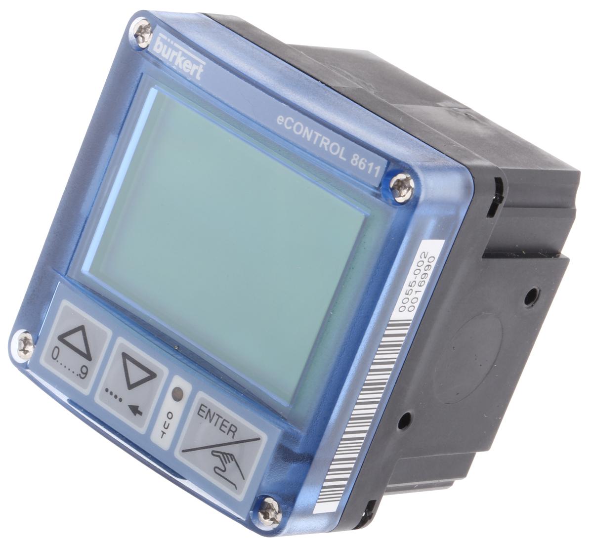 Burkert Compact Mount Flow Controller, Analogue, PTM, PWM Output, 24 V dc, DN 6 → 65 mm Pipe