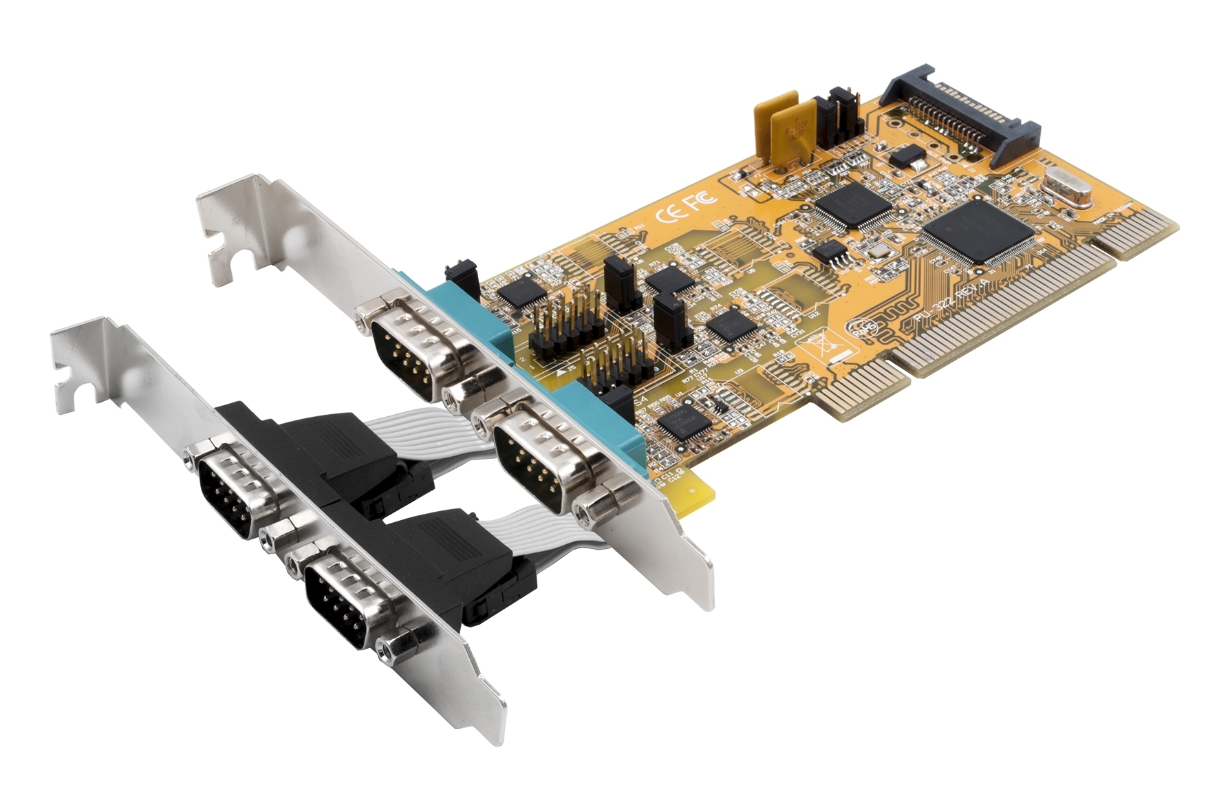 Exsys 4 Port PCI RS232, RS422, RS485 Serial Card