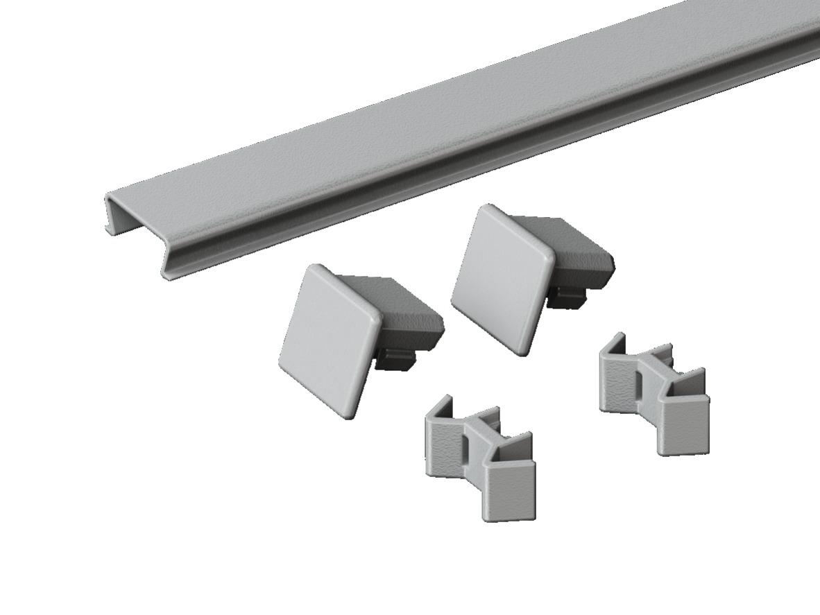 Rittal TS Series RAL 7035 Plastic Baying Cover, 800mm L for Use with TS, TS IT, VX, VX IT